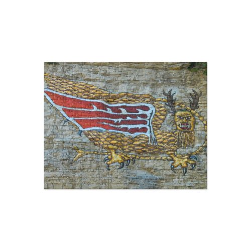 Piasa Bird Puzzle – Legendary Alton Cliff Mural | Mythical Creature Jigsaw Gift