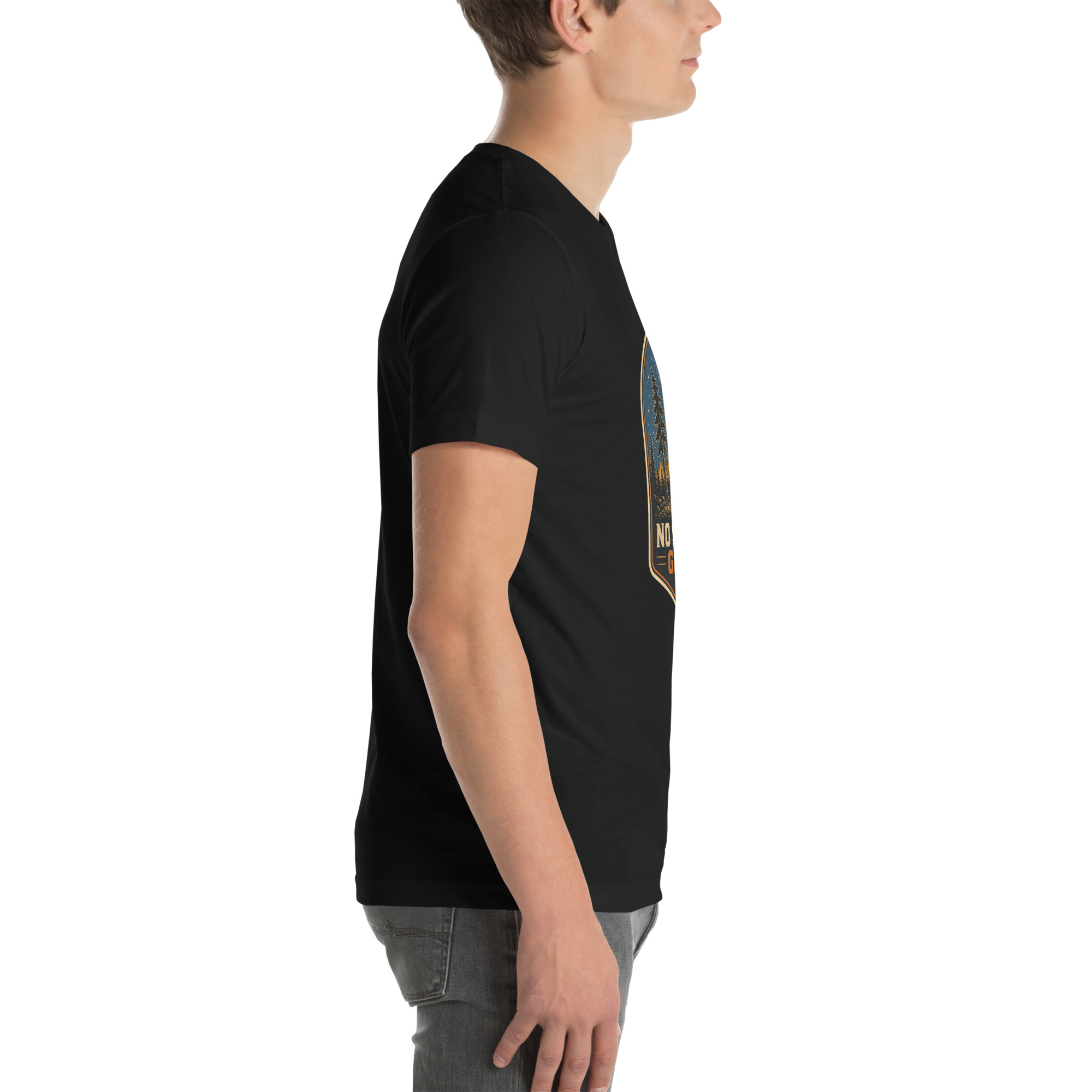 No Signal Good Men's Camping Graphic T-Shirt - Image 11